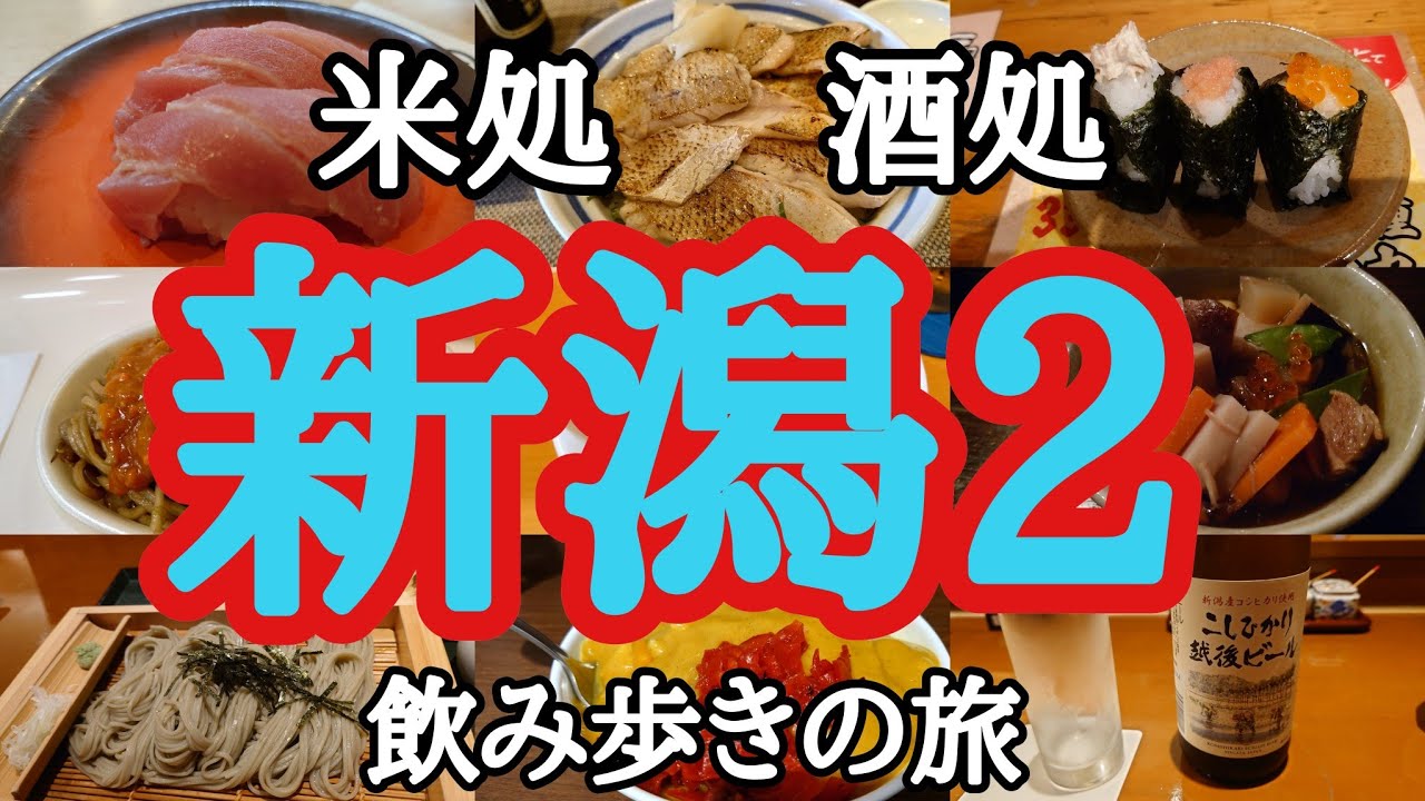 新潟グルメ飲み歩き、酒に日本海の魚にコシヒカリにご当地グルメに新潟美人、飲み過ぎ食い過ぎの2泊3日