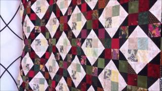 scrappy 1600 small squares and triangle quilt japanese fabric