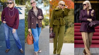 Fashion for women over 50 60 70 FALL WINTER TRENDS 2025-2026