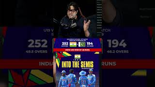 U19 India team win 🔥 pak loss #indvspak #u19worldcup2026 #cricket #shorts