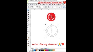 LG logo in #coreldraw #shorts #youtubeshorts #viralshorts #videos
