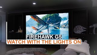 Can you watch a projector with the lights on