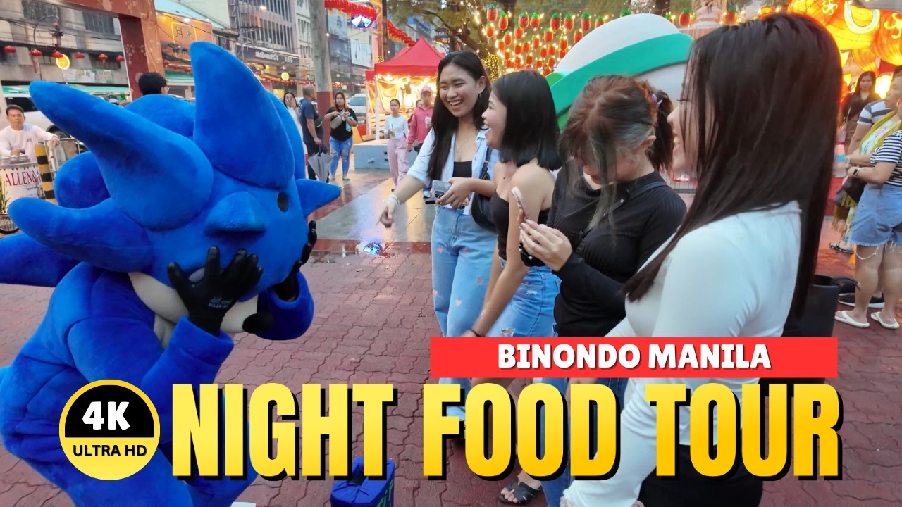 [4K] BINONDO NIGHT FOOD TOUR – Street Food Paradise!