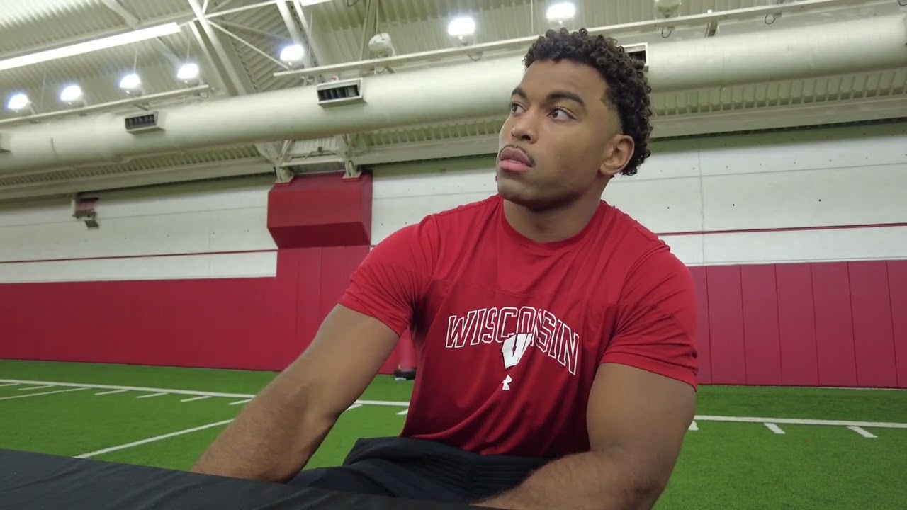 Sebastian Cheeks Talks Defending "Slippery" Dequan Finn || Wisconsin football post-game