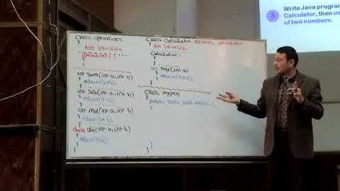 ECED \ programming \ lec. (08) \ Continue JAVA \ Dr . Ahmed Saleh