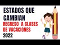 📆 Estados que regresan a clases en diferentes días al calendario escolar