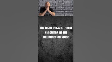 Did Yngwie Really Throw His Guitar at the Drummer on Stage?