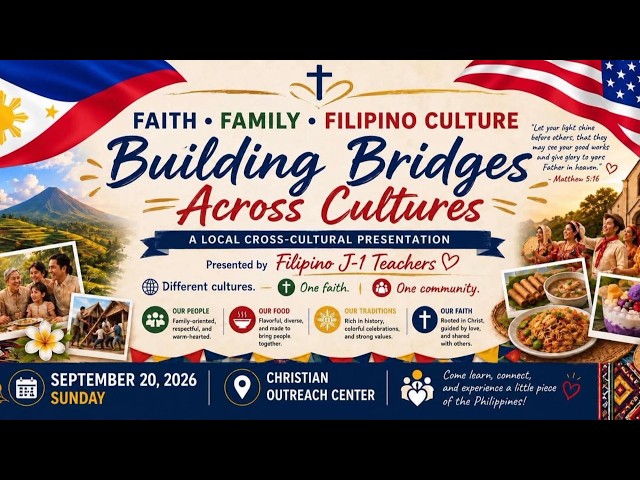 Sunday 9-20-2026: Unity in diversity - Building bridges across cultures