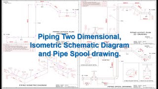 Piping General arrangement layout. || Piping Isometric. || Pipe Spool drawing. ||
