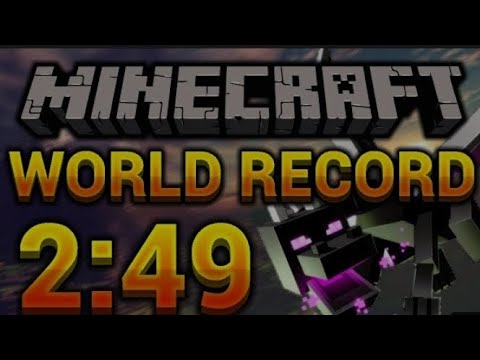 Minecraft Speedrun be like 2:49 minutes bedrock edition (World record ...