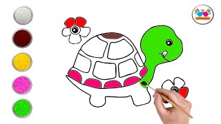 Wow.. How to Draw Tortoise or Turtle | #drawing #art #shortsvideo #viral #youtubeshorts