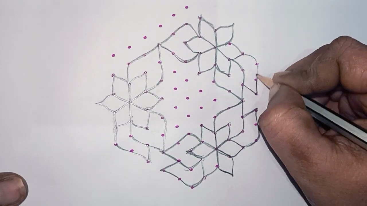 చిన్ని 🔯ముగ్గు  11 × 6 🔯🌺