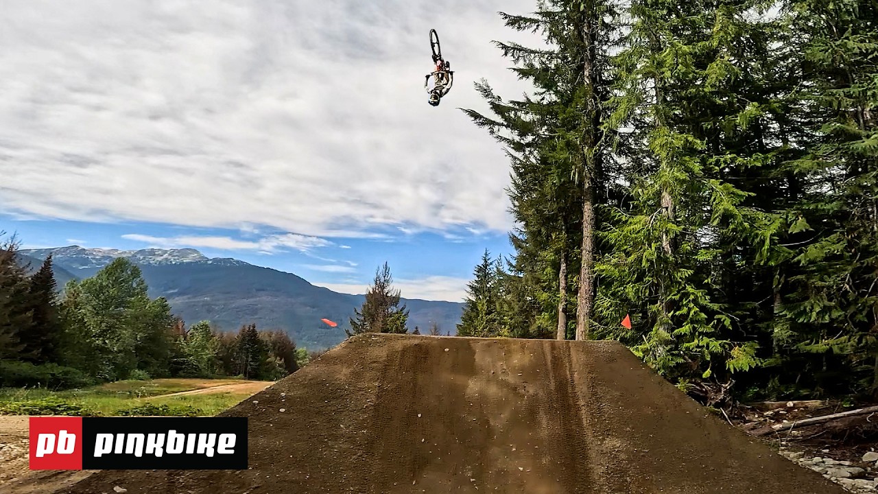 10 Year Old Goes HUGE At The Whistler Bike Park