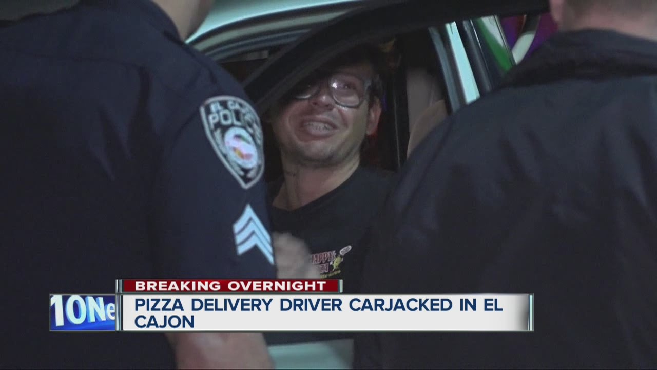 Pizza delivery driver robbed, carjacked in El Cajon - YouTube