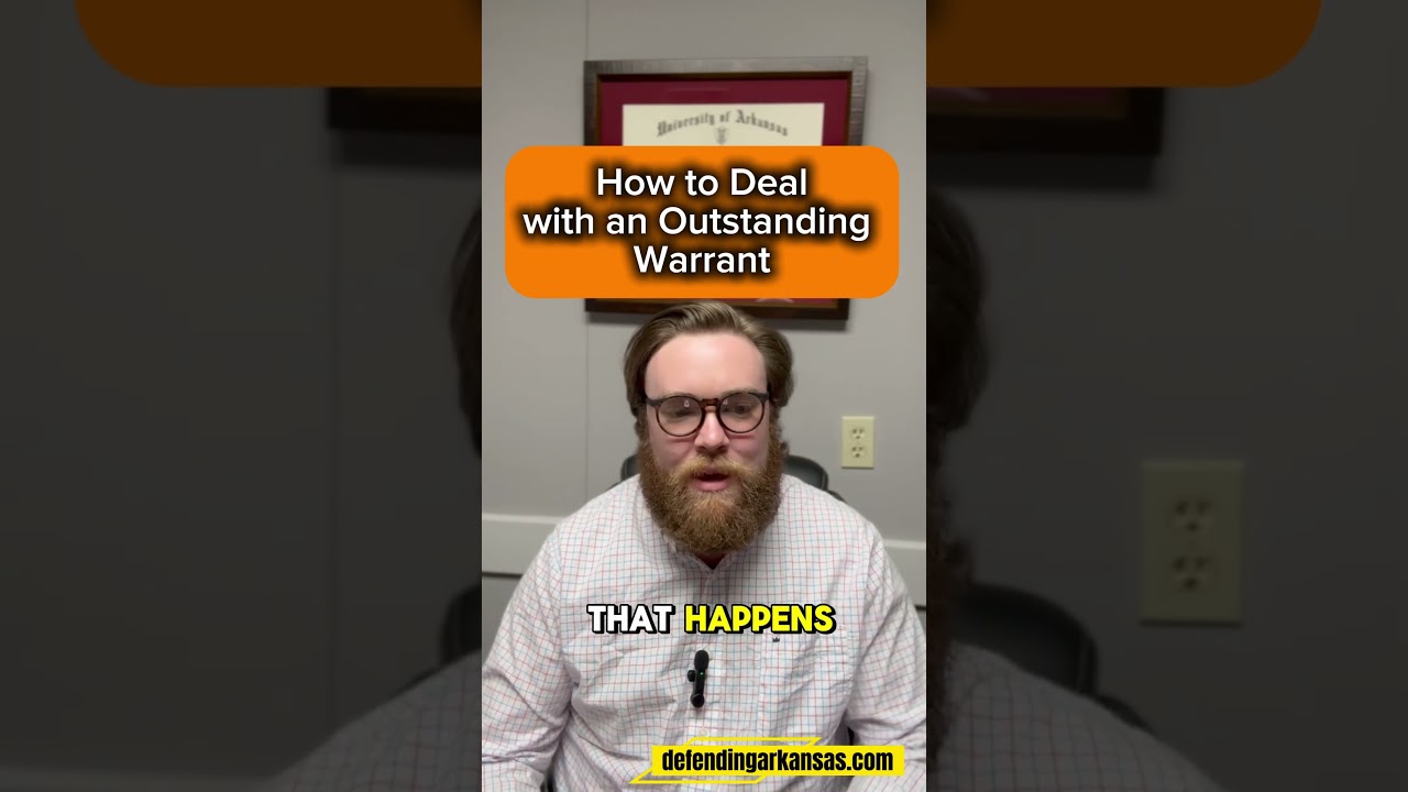 How to deal with an outstanding warrant 