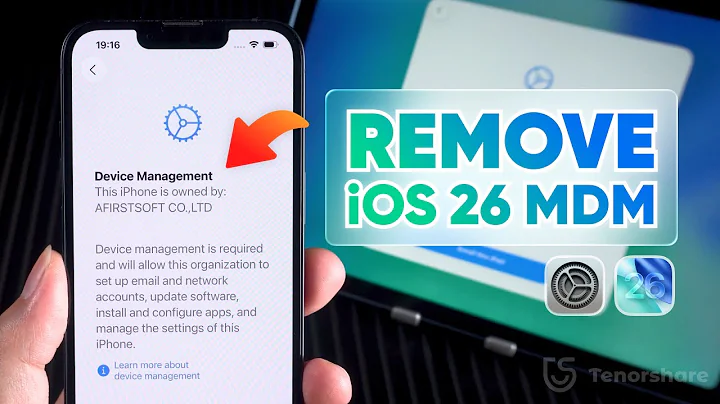 iOS 26 MDM Bypass | Remove Remote Management Lock on iPhone & iPad 2025