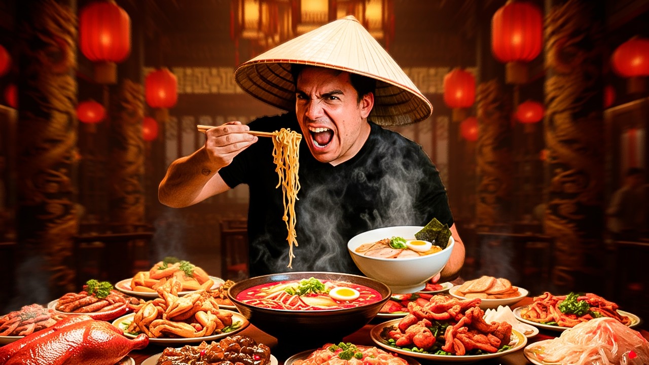 PROBANDO por PRIMERA vez COMIDA CHINA | El Champ