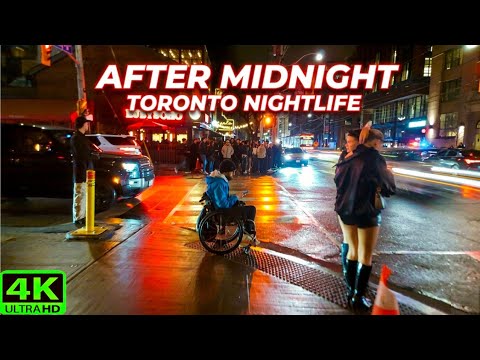 【4K】Toronto After Midnight Walk 2026 | King Street West Friday Nightlife ❄️🇨🇦 (March 2026)