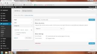 018 Create Custom Menu wordpress 2015