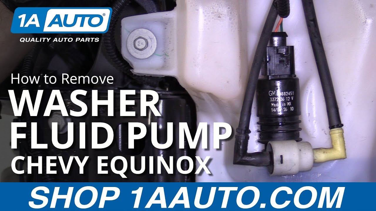 How to Remove Washer Fluid Pump 10-17 Chevy Equinox - YouTube