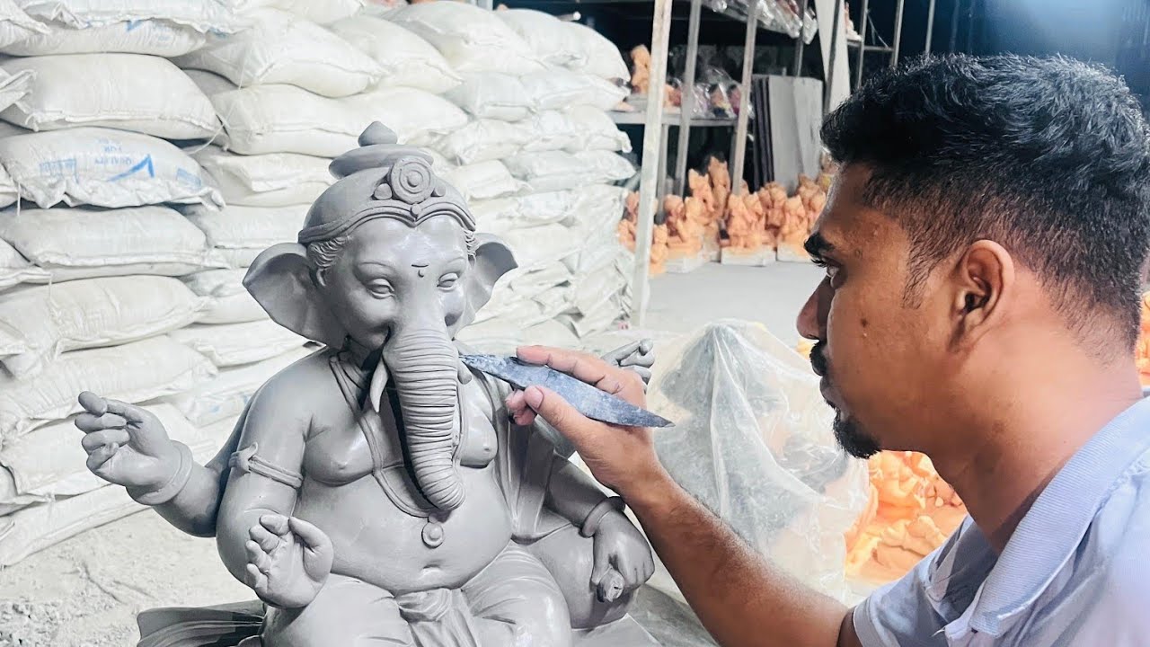Ganesh Idol Making By Vishal Dugal  || Clay Model 2025 ||  How To Make Ganesh Idol ?