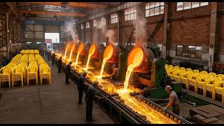 Inside the Chair Recycling Factory – (Full Process) How Million-Dollar Chairs Are Made