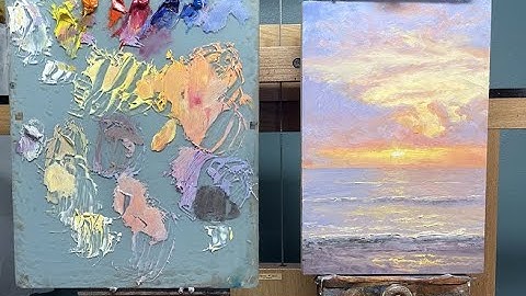 Painting Clouds Demo paintings x 2 - Class 1 part 3 (of 3)