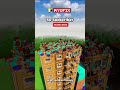 1000 STEVE VS GEDUNG RAKSASA😮 #minecraft #shorts