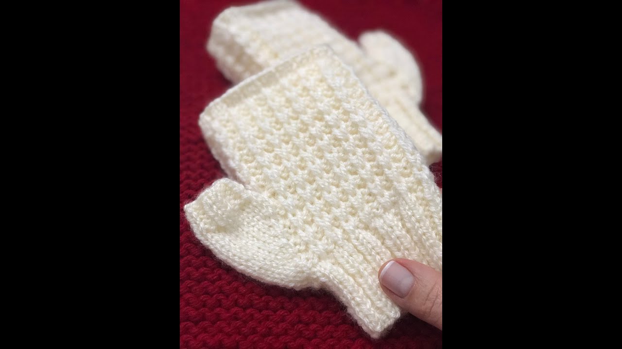 Kolay örgü eldiven, iki şişle eldiven 2.BÖLÜM