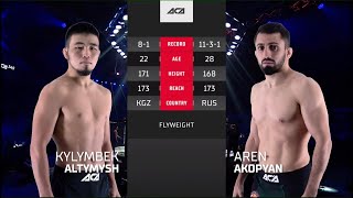 :   vs.   | Kylymbek Altymysh vs. Aren Akopyan | ACA 145