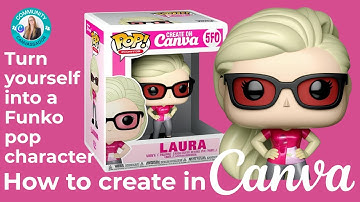 TURN YOURSELF INTO A FUNKO POP IN CANVA #canva #canvassdor #funkopop