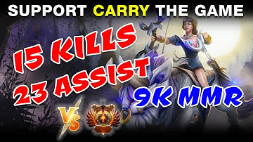 7.28C Dota 2 MIRANA SUPPORT Carry the game 9k mmr gameplay.