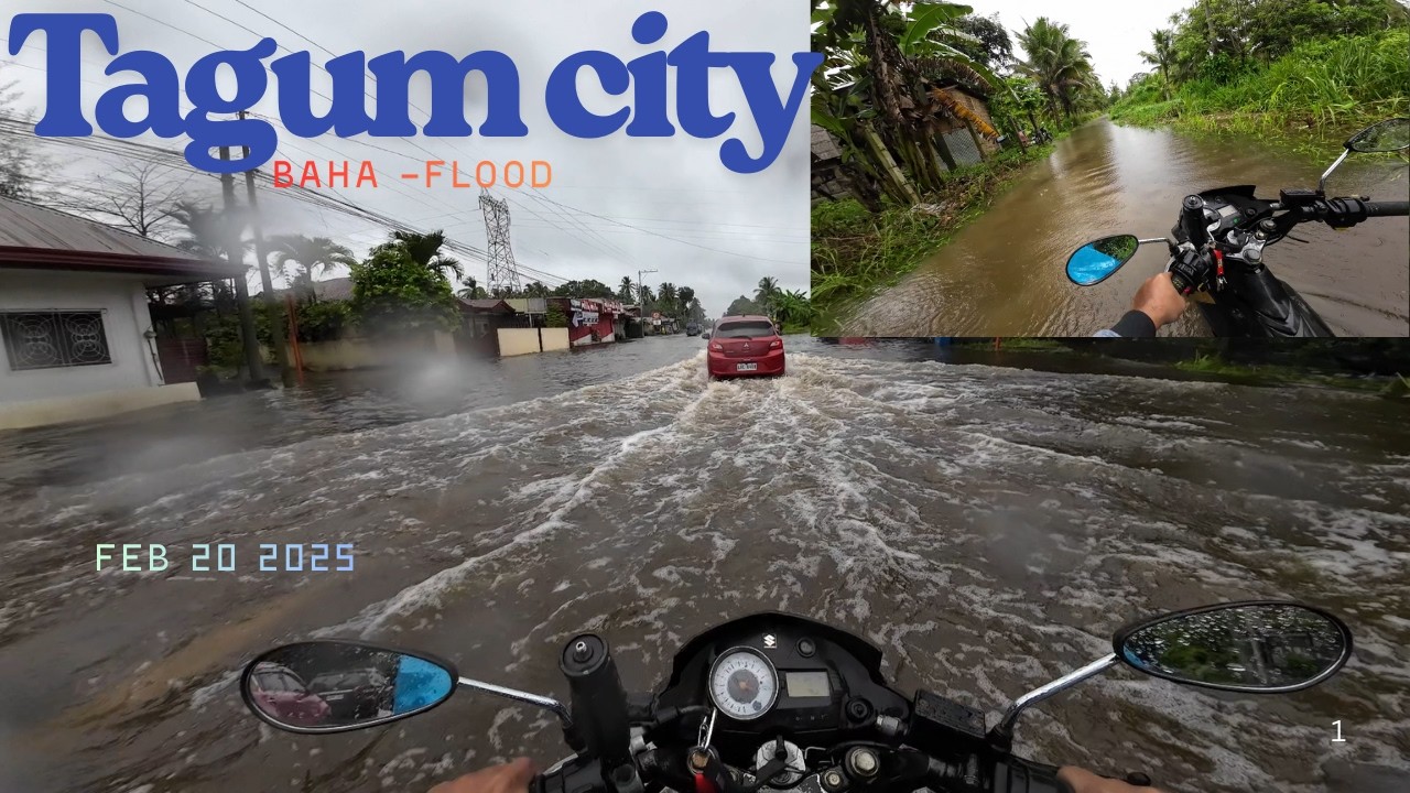 Tagum City Baha na-Flood in Tagum Feb 20 2025 Davao Del Norte Phil.