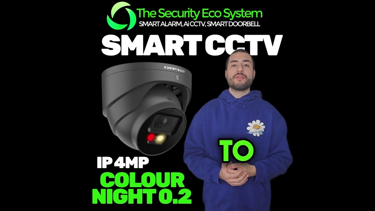 AI CCTV 4mp Active Deterrence LITE with Colour Night 2.0 IP Turret