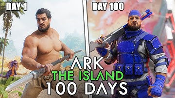I Survived 100 Days on THE ISLAND | ARK: Survival Ascended