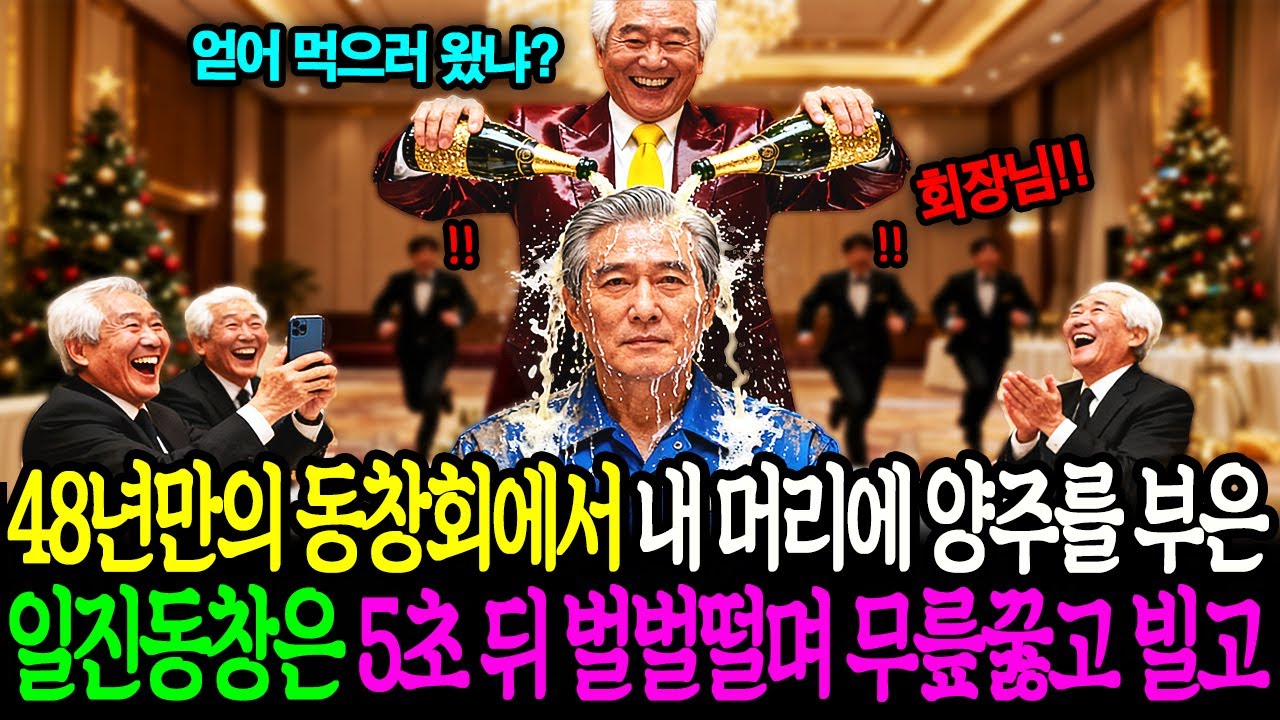 48년만의 동창회에서 내 머리에 양주를 부은 일진동창은 5초뒤 벌벌떨며 무릎꿇고 비는데 | 감동사연 | 사연라디오 | 오디오북