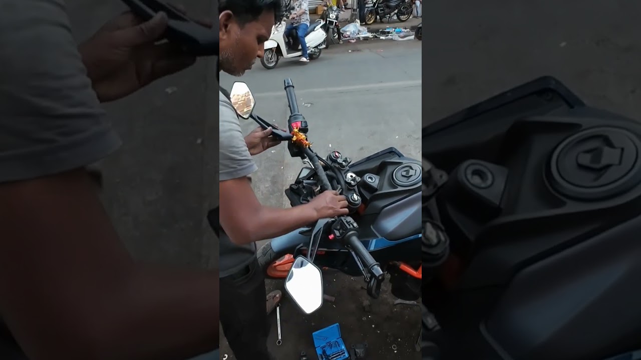 Duke 390 Handle bar risers Installation 