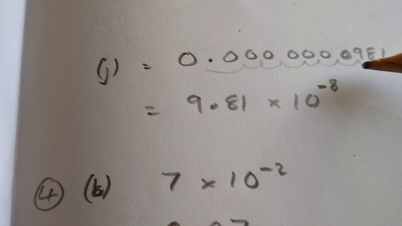 Scientific Notation Small numbers Corbett 300 - YouTube