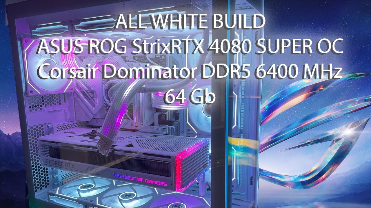 New All White Build with 3x Lian Li Strimer Plus - YouTube