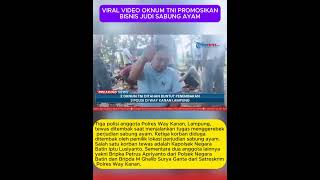 VIRAL Oknum TNI Sempat Promosikan Arena Judi Sabung Ayam Miliknya