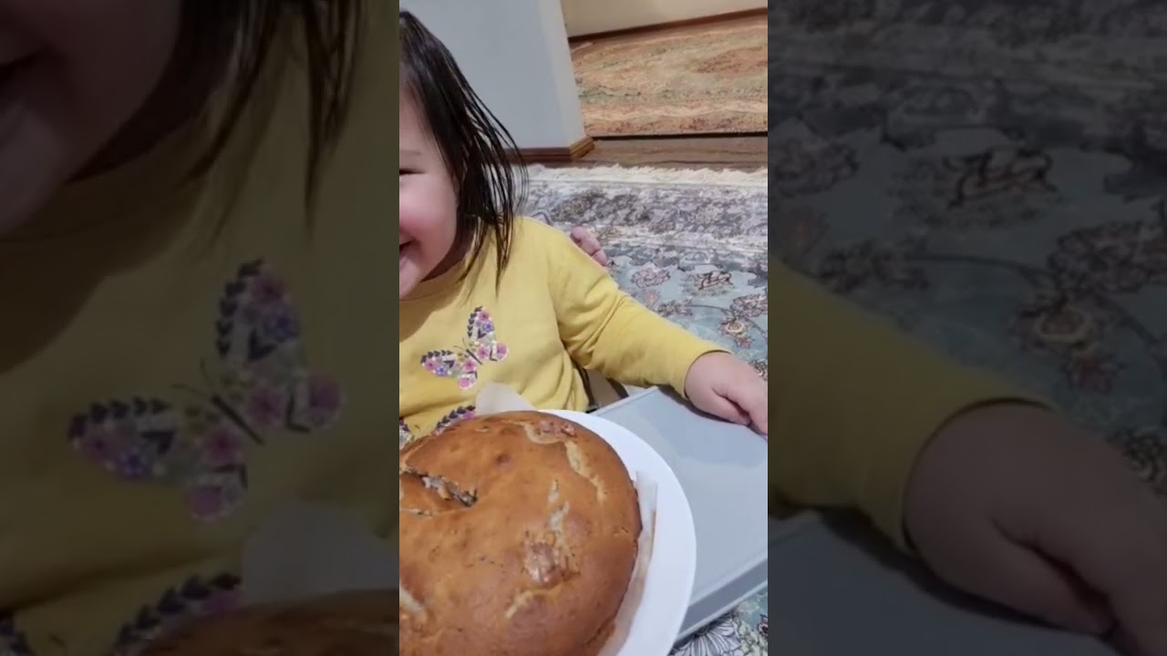 Now she is Very happy and very excited to cut your birthday cake#cutebaby #birthdaygirl#shortvideo