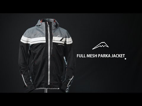 KUSHITANI K-2440 メッシュジャケット L/XL ブラック K-2440 フルメッシュパーカージャケット バイク用品のクシタニ