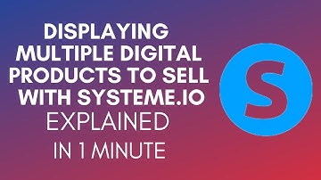 How To Display Multiple Digital Products To Sell With Systeme.io (2025)