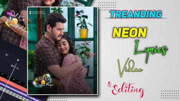 How to Make Trending Neon Light Effect Lyrics Video In Alight Motion |Flip Layer & Lyrics with Emoji