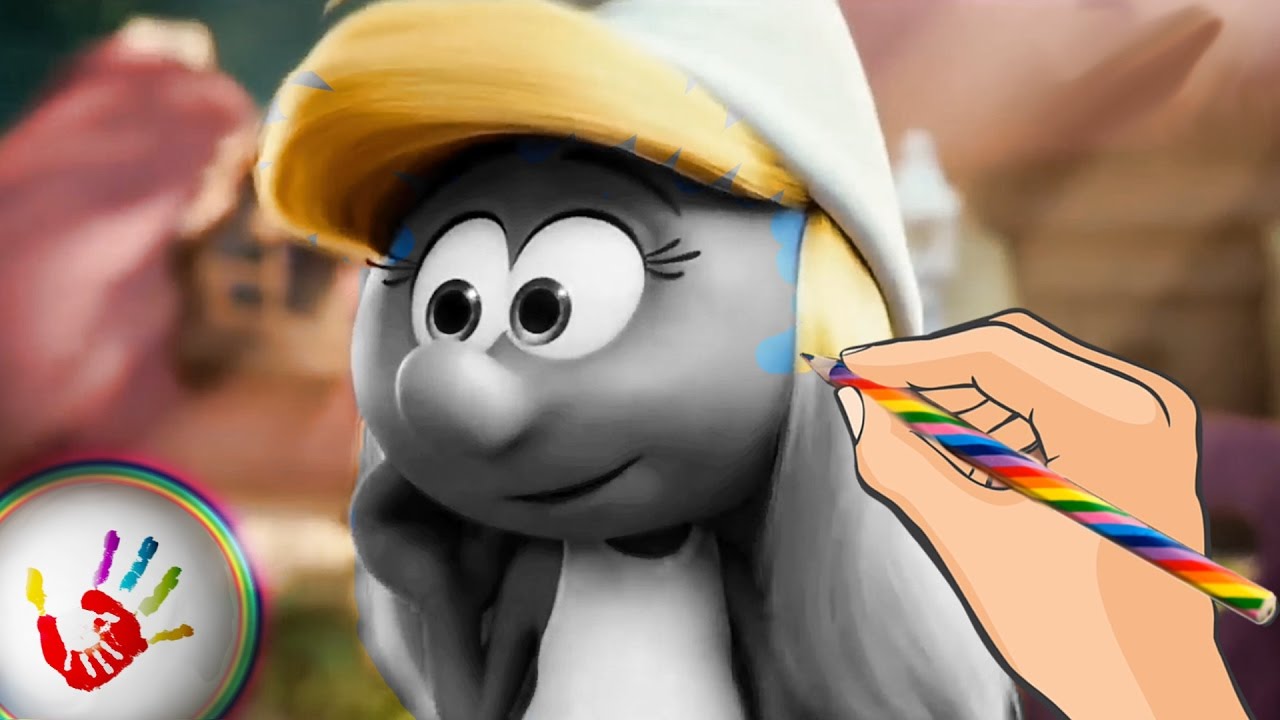 Smurfette Smurf Smurfs Lost Village Coloring Pages Video For Kids Coloring Kiddy Youtube