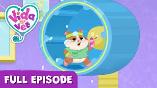 Popcorn Stays Up All Night @VidaTheVet Full Episode  Animal Cartoon for Kids #learning  #Animals