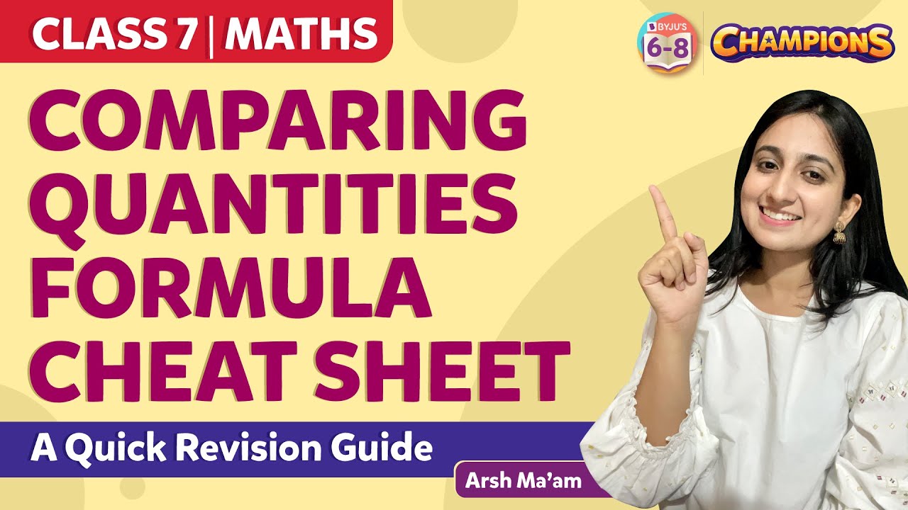 comparing quantities class 7 assignment