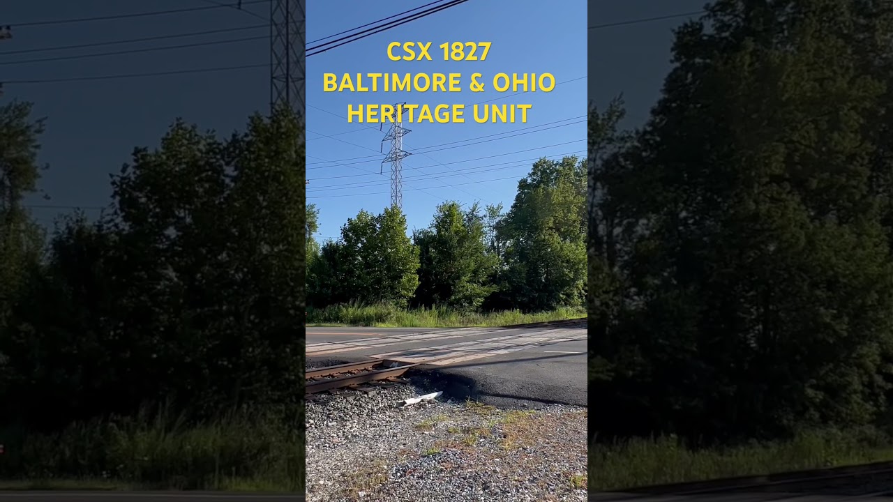 CSX 1827 BALTIMORE & OHIO HERITAGE UNIT