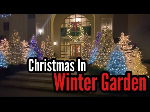 Christmas Lights 2023 in Downtown Winter Garden Florida - YouTube