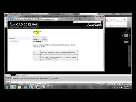 AutoCAD II 25-10 Attribute Prompt Suppression